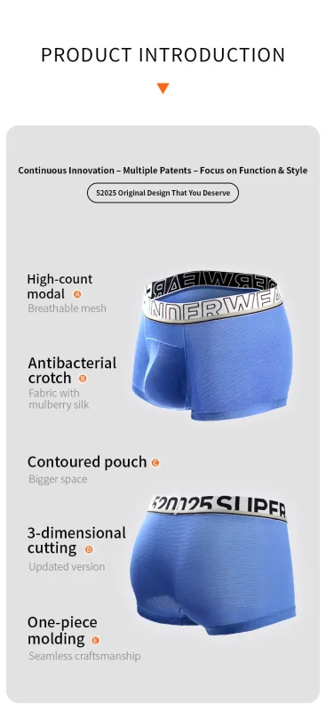 52025 Men's Air-Mesh Boxers – U-Pouch Support, Advanced Airflow Ventilation, Quick-Dry Cooling Comfort and Dynamic Stretch — image 19