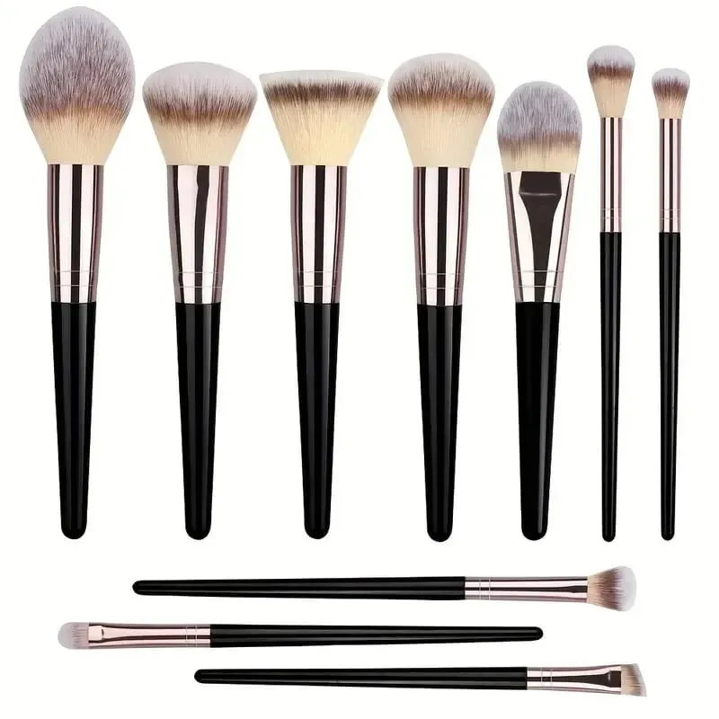 Luxe Makeup Brushes Set Soft Fluffy Cosmetics Foundation Blush Powder Eyeshadow Kabuki Blending Makeup Brush Beauty Tool