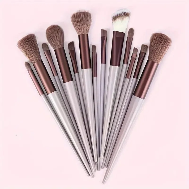 13Pcs Makeup Brush Set Soft Fluffy Cosmetic Foundation Powder Eyeshadow Kabuki Blending Make Up Brush Beauty Tool Makeup — image 6