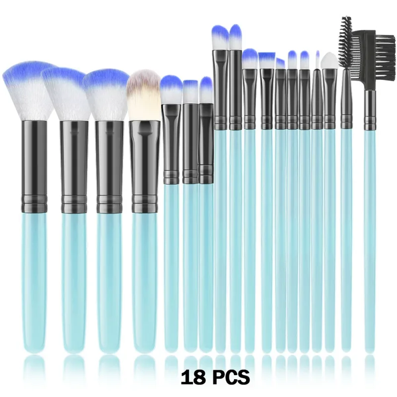 18/32Pcs Makeup Brushes Professional Soft Fluffy Cosmetics Foundation Powder Eyeshadow Kabuki Blending Blush Makeup Brush Tool — image 14