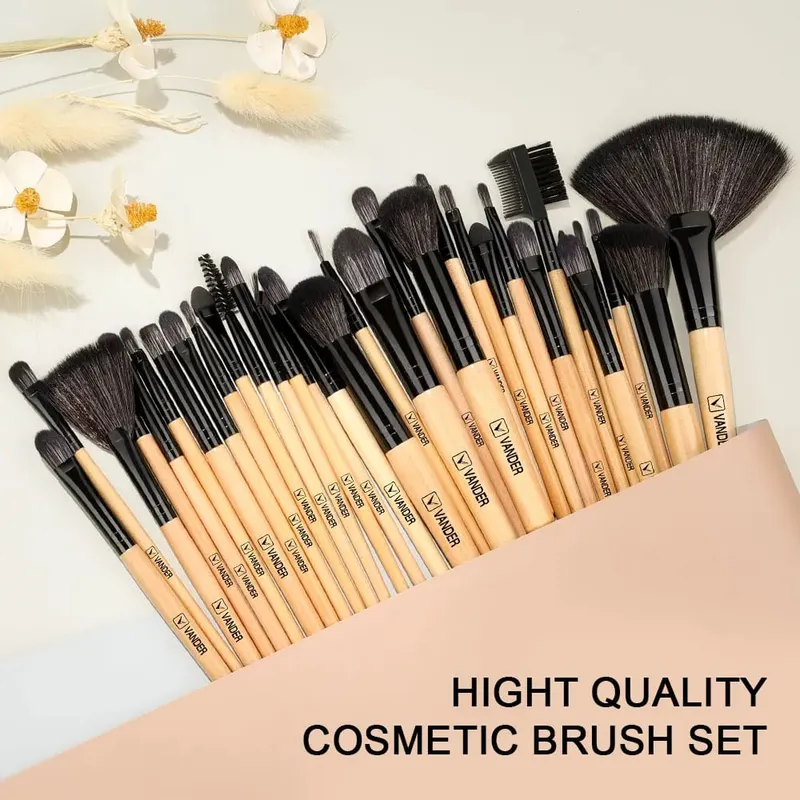 13/32Pcs Makeup Brushes Set Professional Beauty Cosmetics Foundation Powder Eyeshadow Kabuki Blending Blush Makeup Brush Tool — image 1