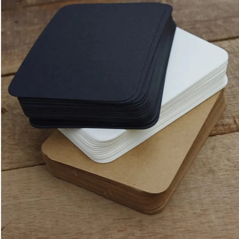 100Pcs 5.3*9cm Blank Card For Business Cards For Message And Book Name Blank Cards For Business Card Message Cards 300gsm — image 4