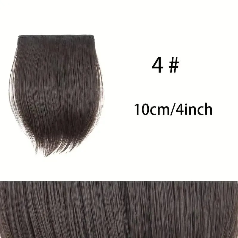 Seamless Synthetic Clip Ins Bangs Hair Extension With Secure BB Clips Thick Lining of Hair Top Side Cover Hairpieces for Women