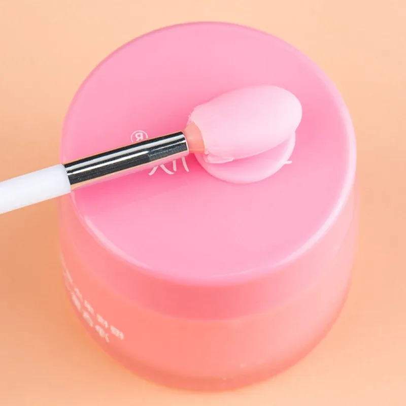 1PC Silicone Lip Balms Lip Mask Brush with Sucker Dust Cover Lipstick Cosmetic Makeup Brushes Lipstick Brush Storage Box — image 3
