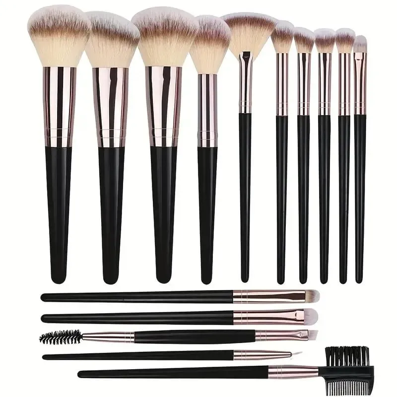 Luxe Makeup Brushes Set Soft Fluffy Cosmetics Foundation Blush Powder Eyeshadow Kabuki Blending Makeup Brush Beauty Tool