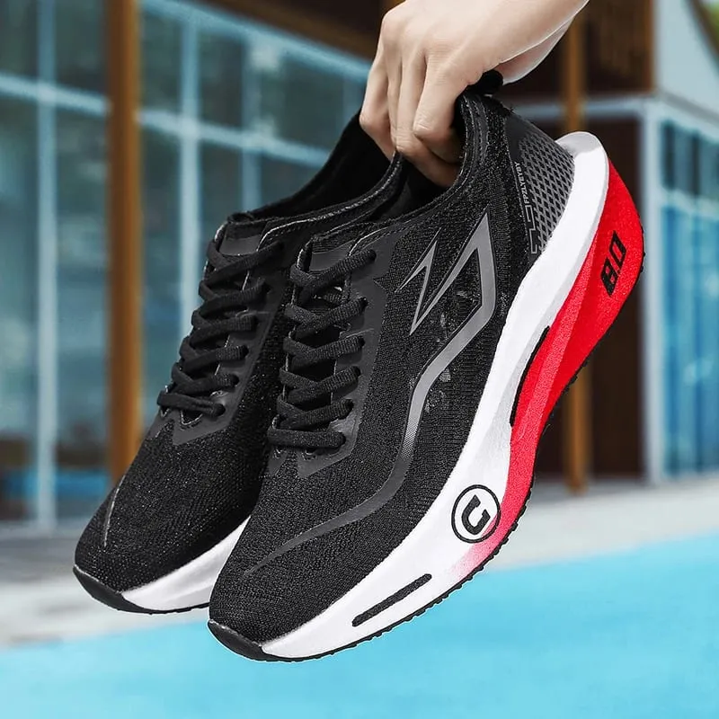 Men Casual Sports Running Shoes Marathon Carbon Plate Breathable Lightweight Men Comfortable Athletic Nonskid Sneakers Outdoor — image 5