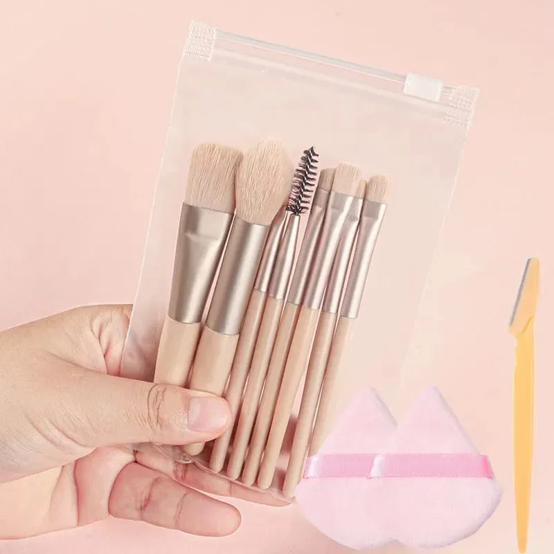 8-13Pcs Premium Makeup Brushes Set for Cosmetics Foundation Blush Powder Eyeshadow Kabuki Blending Makeup Brush Beauty Tool — image 12