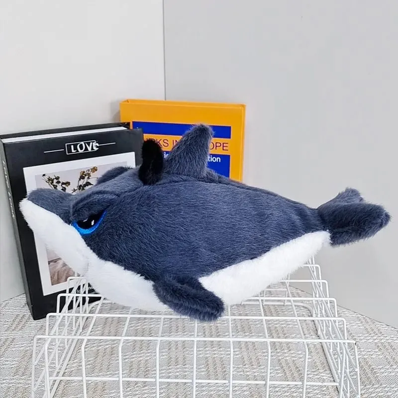 Pirate Great White Shark Plush Doll Bedroom Sofa Ornament Shark Pillow Plush Toy Children's Birthday Christmas Gift — image 2