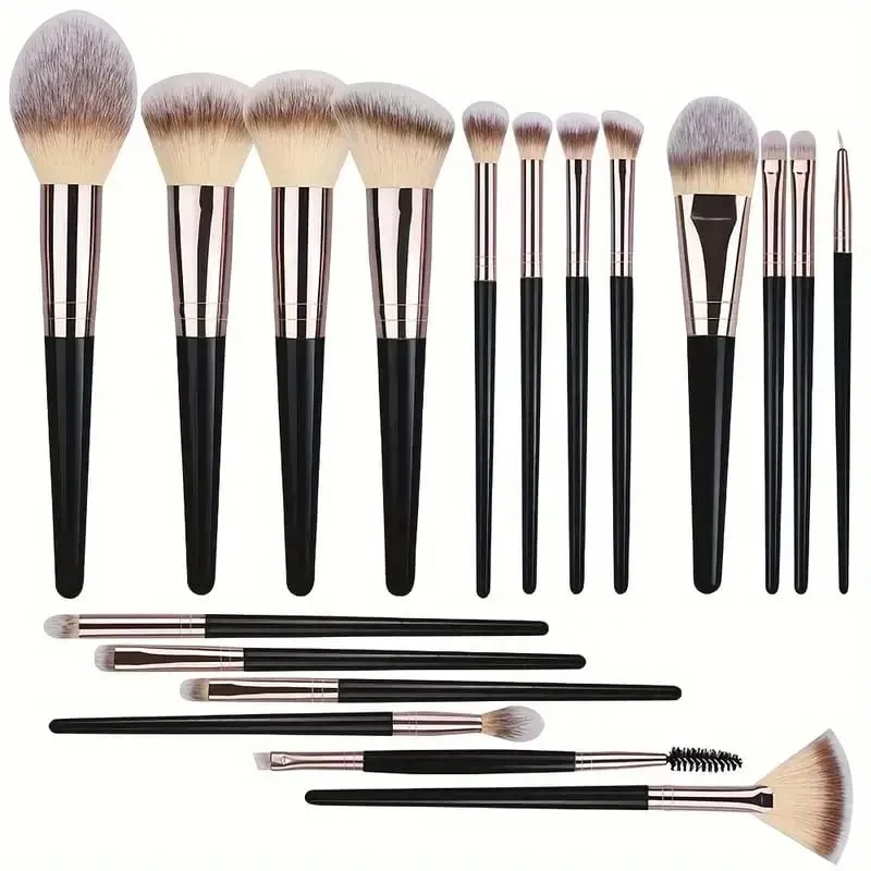 Luxe Makeup Brushes Set Soft Fluffy Cosmetics Foundation Blush Powder Eyeshadow Kabuki Blending Makeup Brush Beauty Tool