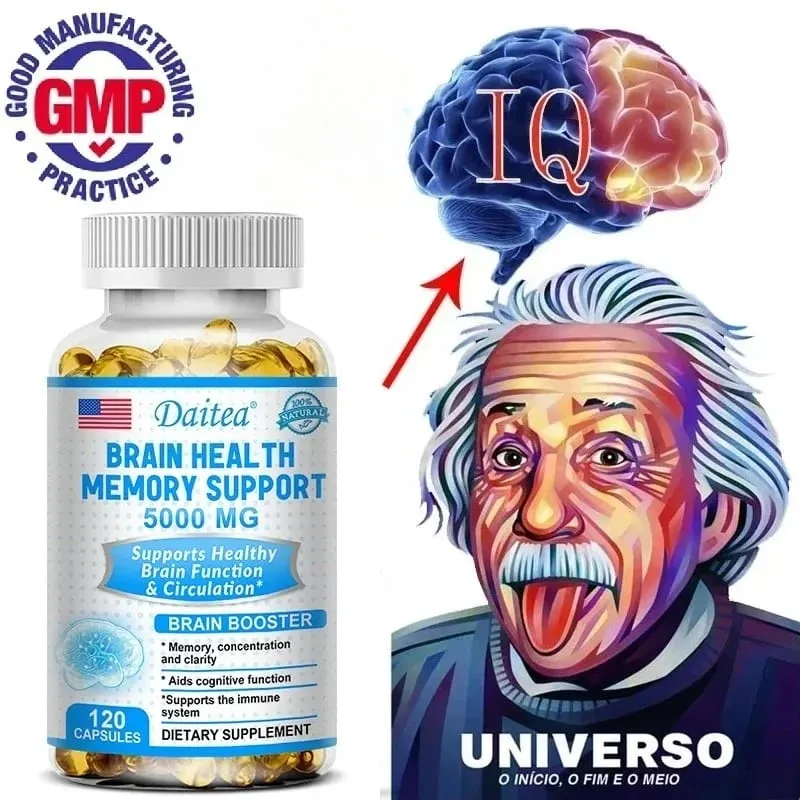 Brain Nootropics - Improves Memory and Focus Benefits The Nervous System Replenishes Energy and IQ Health