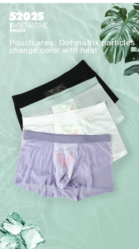 52025 Men's Ultra-Thin Boxers (3-Pack) – Feather-Light Ice-Silk Fabric, Color-Changing Pouch and Weightless Second-Skin Comfort — image 4