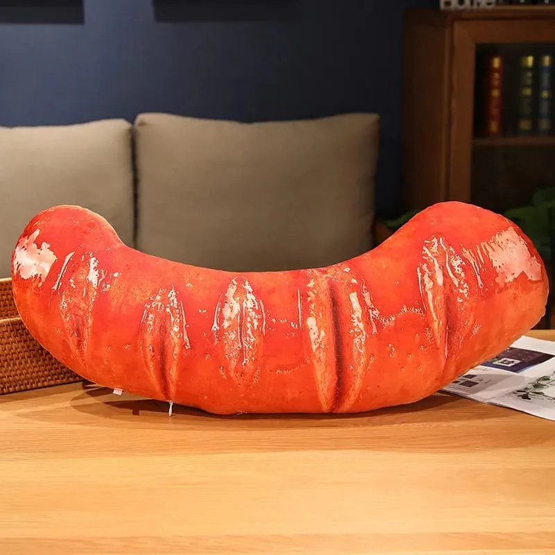 Plush Simulation Food Sausage Chicken Leg Stuffed Pillows Roasted Wing Steak Ribs Funny Soft Cushion Kids Creative Baking Toys — image 16