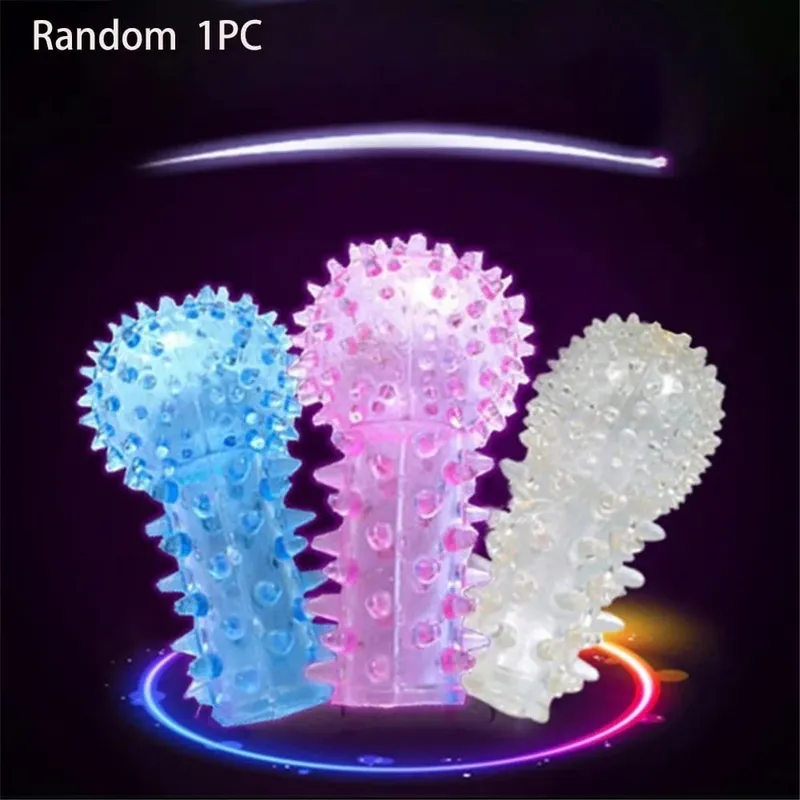 Reusable Condom Penis Sleeve Male Enlargement Time Delay Spike Clit Massager Cover Crystal Clear Condoms Adult Sex Toy — image 9