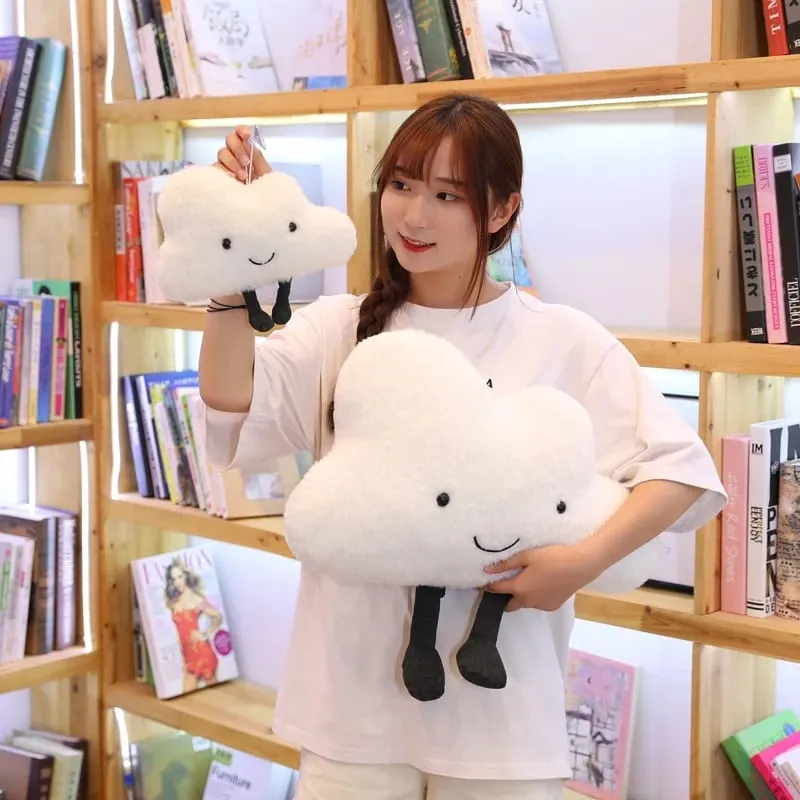 Giant New Style Kawaii Cloud Pillow Soft stuffed Cushion Lovey Smile Cloud Plush Toy For Child Baby Kid Girl lovely Gift