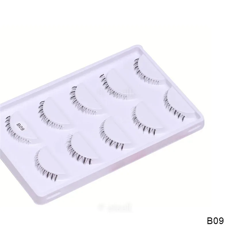 5 Pairs Lower Eyelashes Pack 8 Different Styles Under Eye Lashes Soft Lower Eyelashes 100% Handmade Clear Band Bottom Lashes