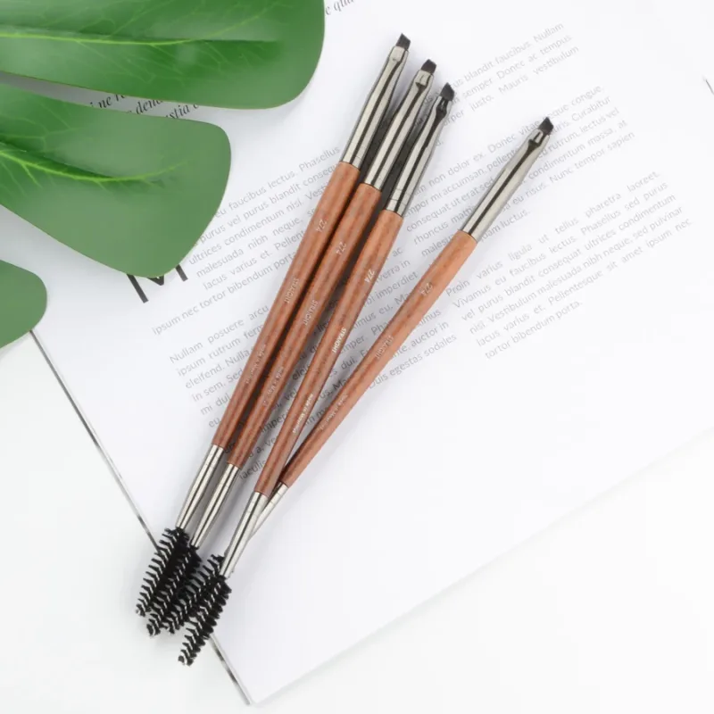 1 piece #274 Double ended Angled eyebrow Eyelashes Makeup brush Natural wood Professional Make up brushes cosmetic tools — image 6
