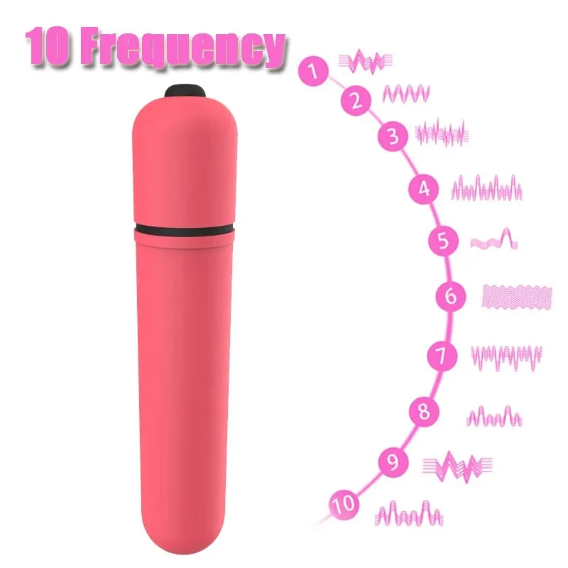 Mini Bullet Vibrator for Women 10 Speed Clitoris Stimulator Dildo Vibrator Erotic Toys for Woman Adult Products Sex Machine — image 15