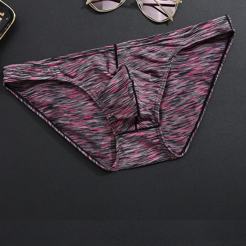 5pcs/lot Sexy Underwear Men Brief Shorts Mens Briefs Ropa Interior Hombre Low Waist Underpants Breathable U Convex Print 1703 — image 16