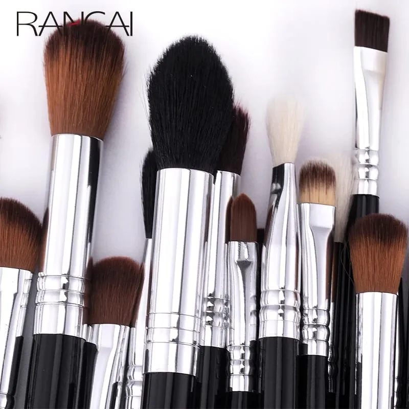 19pcs Full Eyeshadow Brushes Set Eye Brush Foundation Contour Concealer Cosmetic Makeup Brush With Bag — image 3