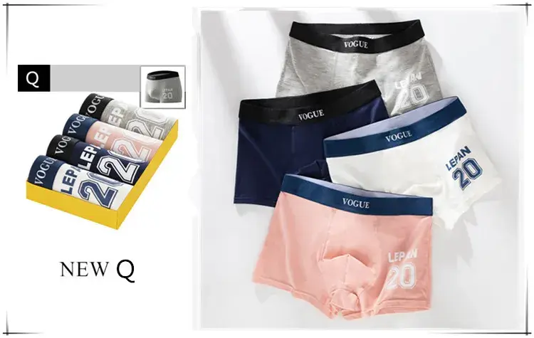 4pcs/Lot Men's Panties Underpants Cueca Boxers Underwear Cotton Thermal for Man Breathable Homme Sexy Soft Male Shorts — image 11