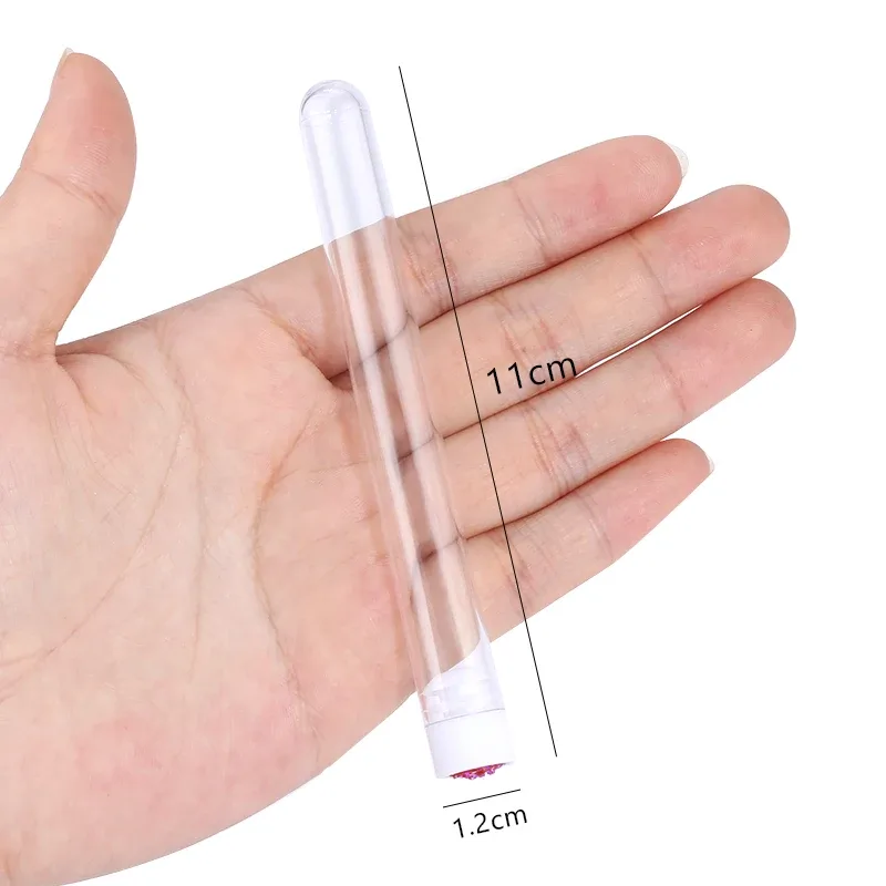 20Pcs Reusable Eyebrow Brush Tube Dust-Proof Eyelash Brush Tube Replaceable Makeup Brushes Mascara with New Eyelash Resin Drill