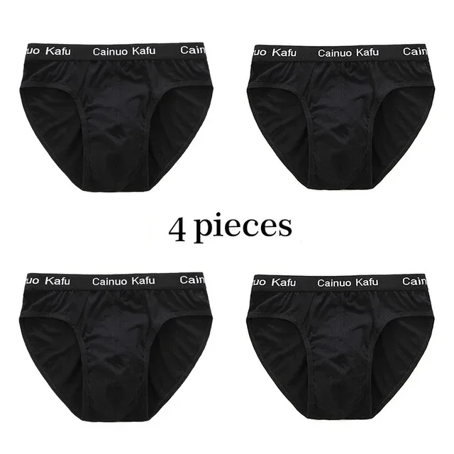 4Pcs Men Briefs Mens Summer Underwear Large Size L-5XL Elasticity Underwear Male Comfortable Panties Sexy Male Shorts Briefs Hot — image 23