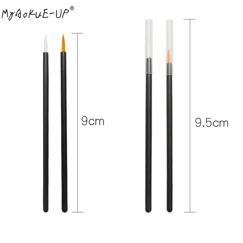 HOT 50 Pcs Disposable Eyeliner Brushes Eye Shadow Eyeliner Wand Cosmetic Brush Eyelash Extension Women Beauty Makeup Tools