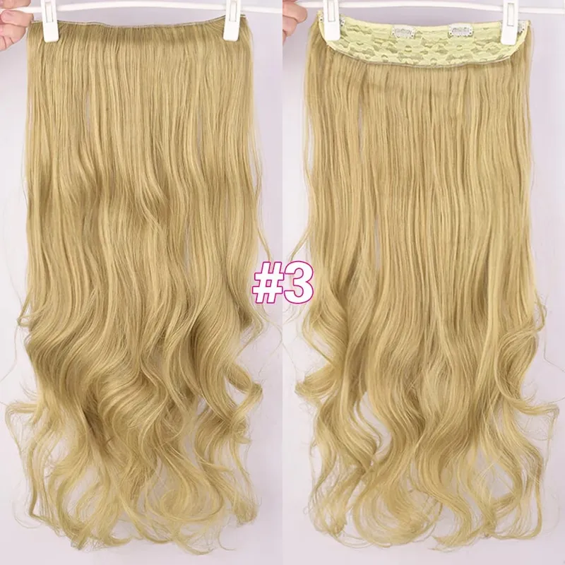 Silike Synthetic Body Wave Clip In Hair Extensions 32 inch 24inch Synthetic Heat Resistant Fiber Curly Clips Hair Extension