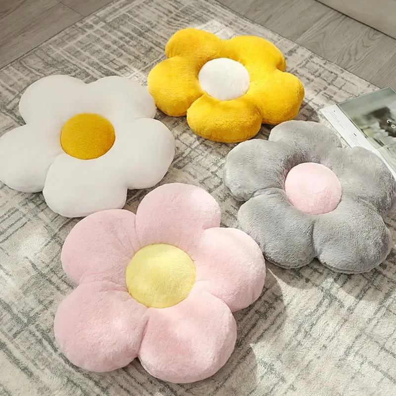 Cute Flower Plush Pillow Stuffed Soft Plant Flower Throw Pillow Cushion Home Sofa Decoration Pillow — image 7
