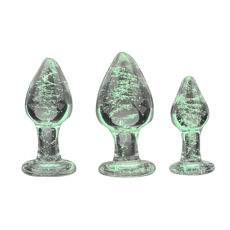 28-40mm Luminous Butt Plug Glass Anal Beads For Women Dildos Female Masturbator Sex Toys Adult Men Couple Games Erotic Products — image 5
