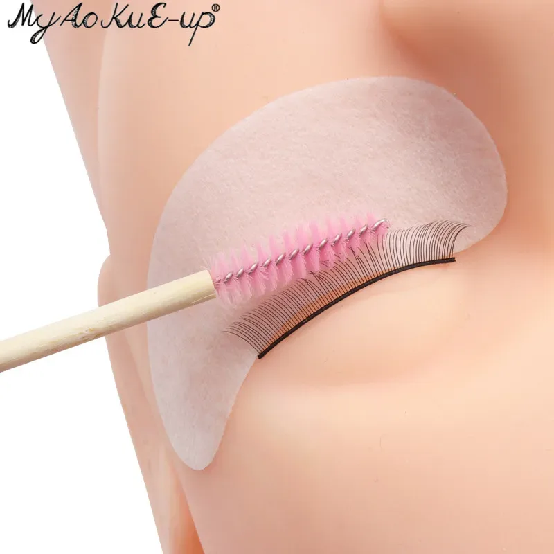 Wooden Makeup Mascara Brushes Wand Disposable Cosmetic Makeup Eyebrow Brush Applicator Eyelash Extension Cosmetic Brushes Tools — image 5