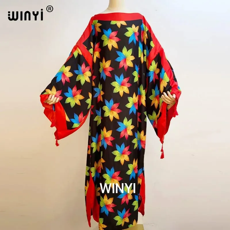 Cotton Robe Femme Hiver Платье Elegant Long Sleeve Мусульманские Комплекты Splicing Stripe Print Female Dresses Vestdios Abaya — image 13