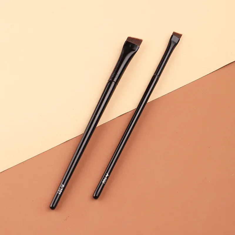 Super Thin Eyebrow Brush Eyeliner Brush Synthetic Hair Angled Sharp Fine Eye Liner Brow Brushes Cosmetic Beauty Make Up Tools