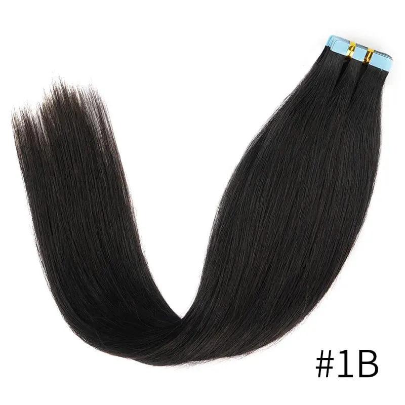Veravicky cuivre rouge 50G ruban dans les Extensions de cheveux humains peau trame adhésif Invisible Machina Remy sans couture 100% vrais cheveux — image 8