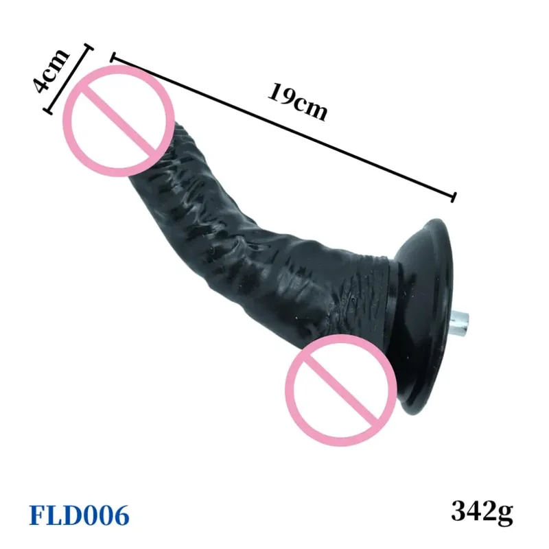 Sex Machine Big Black Dildos Quick Connector masturbation Vibrator Realistic Dildos For Women Attachments Sex Toy for Adults — image 3