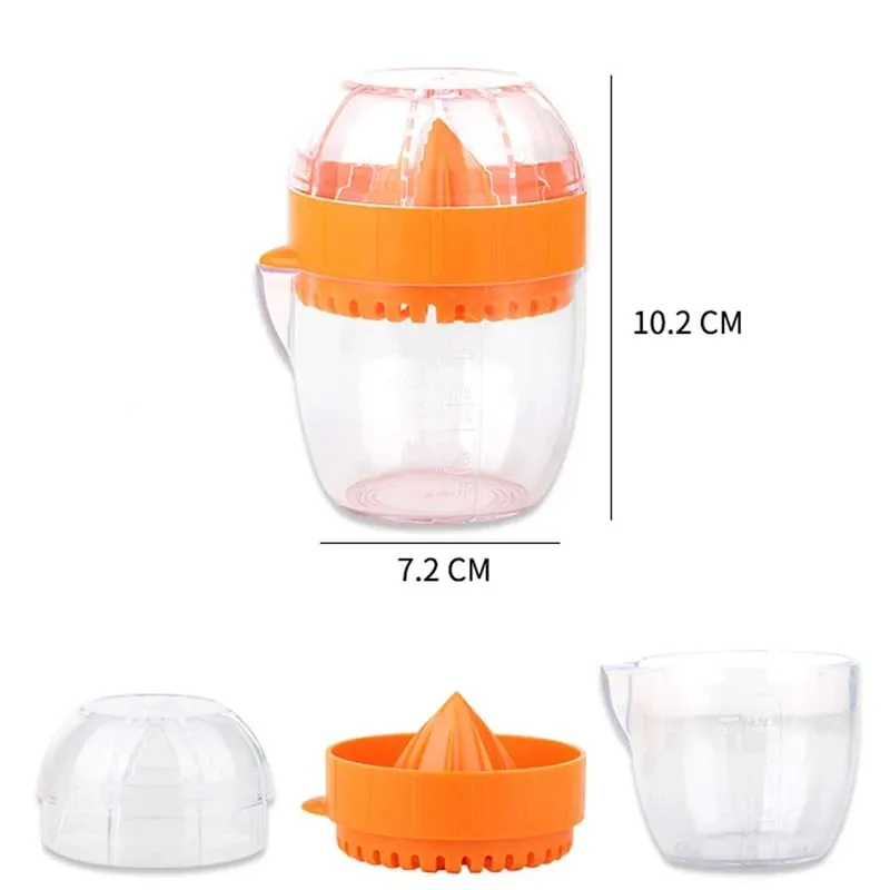 Lemon Squeezer With Lid Plastic Manual Lemon Juicer Orange Press Cup Citrus Squeezer with Pour Spout Fruit Tools KC0130
