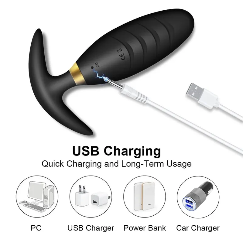 Anal Plug Removable Butt Plug Stimulator Vaginal Clitoris Wireless Vibrator Remote Control Erotic Adult Sex Toys for Couples — image 3
