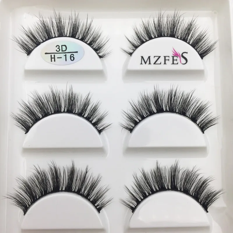 10/50 Boxes 3D Mink Eyelashes Natural Thick False Eye Lashes Mink Lashes Soft Fake Eyelash Wispy Makeup Cilios H13 Cat — image 15