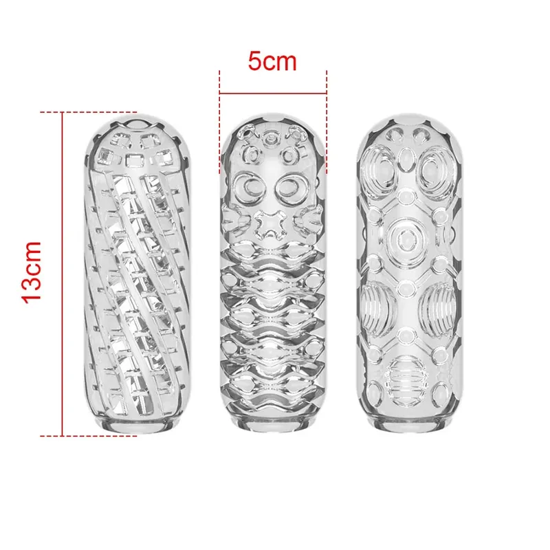 Transparent Male Masturbator Cup Pussy Vaginal for Men 18 Penis Pump Glans Sucking Delay Exerciser Sex Toys Adult Product Erotic — image 3