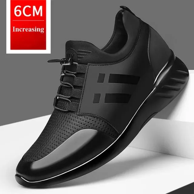 oein 2022 Men's Sneakers Quality 6CM Increasing British Shoes New Breathable Summer Casual Sneakers Big Size Office Shoes Men — image 13