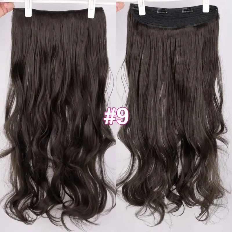 Silike Synthetic Body Wave Clip In Hair Extensions 32 inch 24inch Synthetic Heat Resistant Fiber Curly Clips Hair Extension
