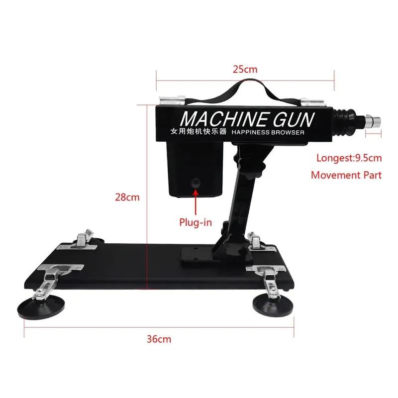 Strong Motor Automatic Vibartor Sex Machine with Dildo Attachments Adjustable Gun Love Machine Sex Toys for Man Women Adult Game — image 3