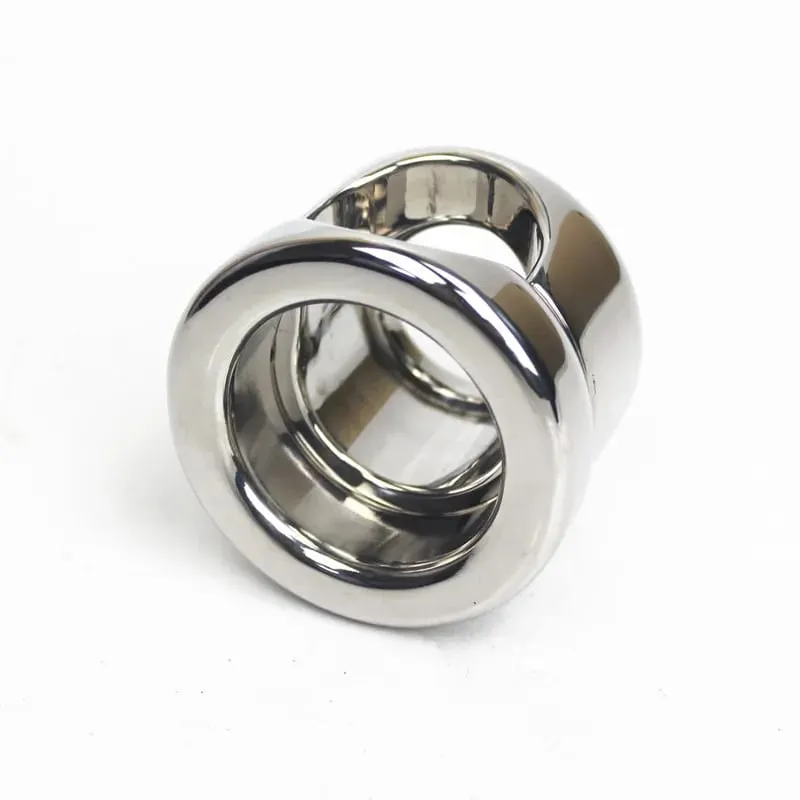 9 Sizes Stainless Steel Scrotum Bondage Ring Weight Bearing Pendants Penis Restraint Testicle Lock Ring Sex Toys for Men BB-246 — image 6