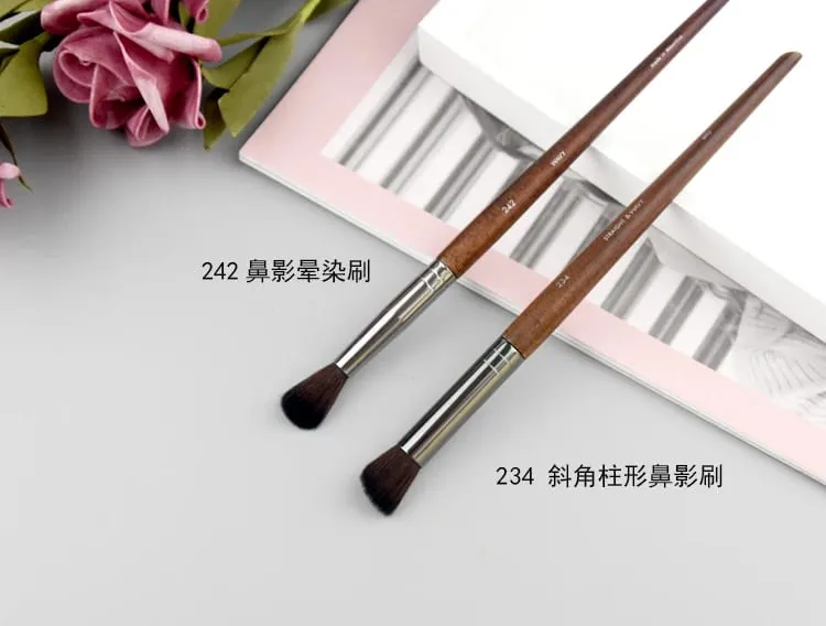 Natural wood Eye Makeup brushes whole set Pro Crease Eyeshadow Make up kit smudge highlighter eyebrow Lip lash brush practical