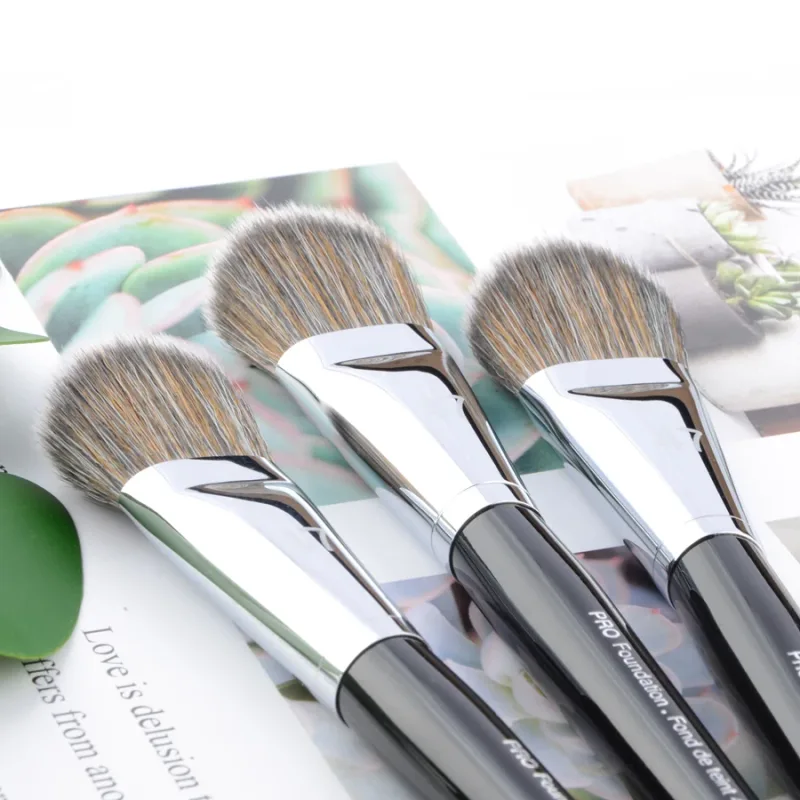 1 piece Pro Foundation #47 Powder foundation Makeup brushes Shadow Make up brush synthetic Hair wood handle — image 4