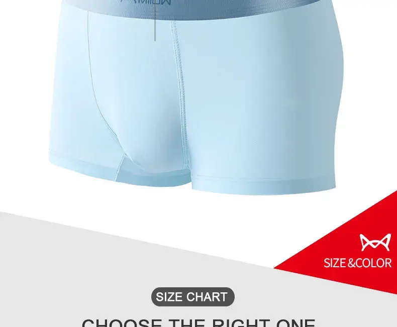 MiiOW 4Pcs Lot Men Boxer Shorts Graphene Antibacterial Ice Silk Underwear Man Boxershorts Seamless Breathable Male Panties L-5XL — image 11