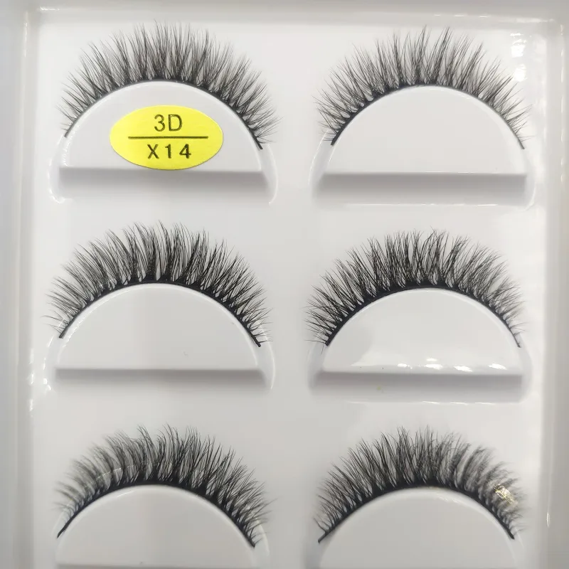 Natural 3D Mink False Eyelashes Makeup Fake Eye Lashes Faux Cils Make Up Beauty Tools Wholesale 5 Pairs — image 12