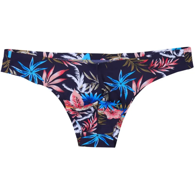 4pcs Men Sexy Style Smooth Soft Printed Underwear Men's Thin Underpants Man Low Waist Bikini Ice Silk Briefs Seamless 00817 — image 26