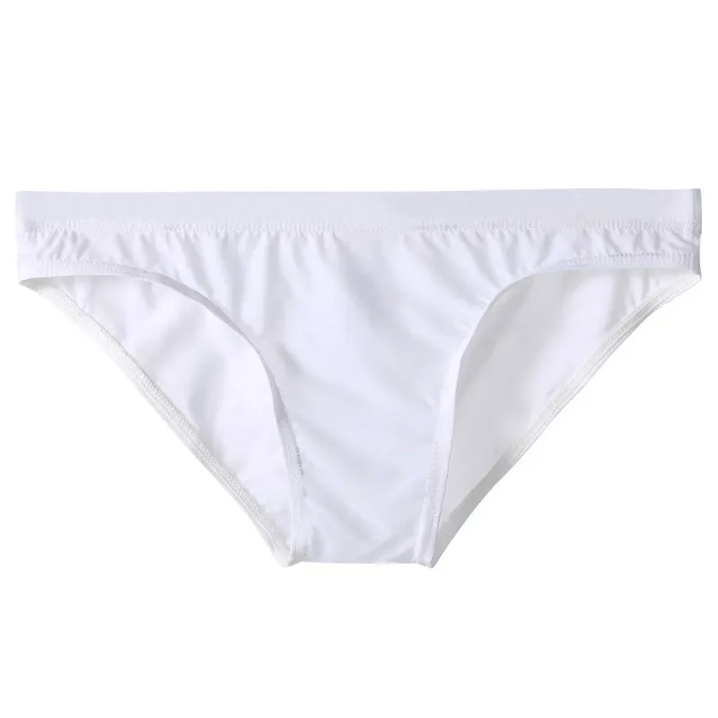 Summer Ice Silk Man Solid Transparent Low Waist Underwear Seamless Breathable Soft Tight Thin Fashion Yong Male U Convex Breifs — image 6
