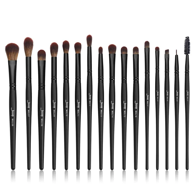 Jessup Makeup Brushes set 3-21pcs Premium Synthetic Big Powder Brush Foundation Concealer Eyeshadow Eyeliner Spoolie Wooden T271